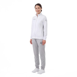 Костюм спортивный MIKASA MT537/530-022-M, р.M, 70% хлопок, 30% полиэстер, бело-серый