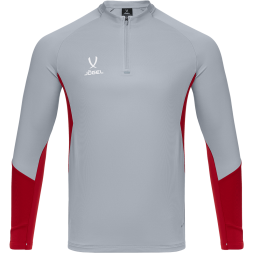 Джемпер тренировочный JOGEL PREMIER PerFormDRY Training Zip Top, серый/темно-красный