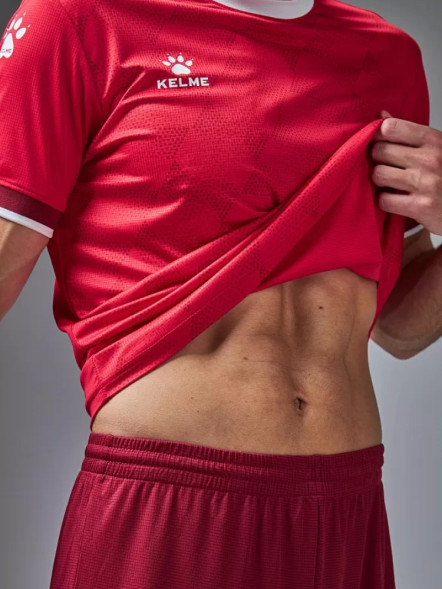 Футбольная форма KELME Short-Sleeved Football Suit Red