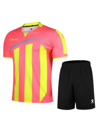 Футбольная форма KELME Short Sleeve Football Set (Pink/Black)