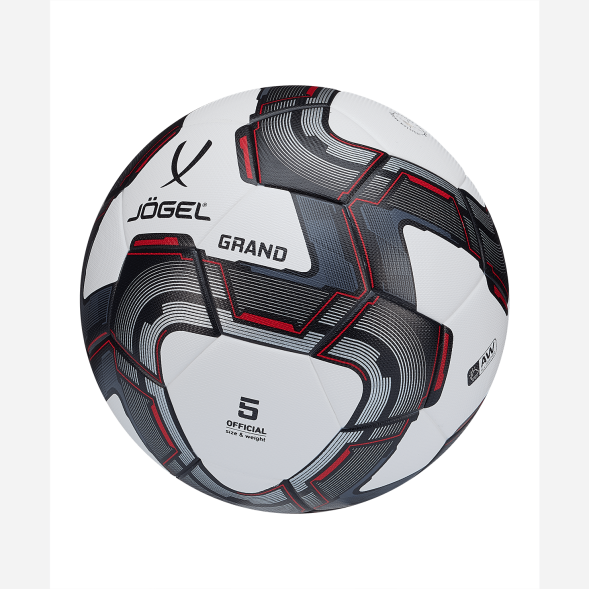 Мяч футбольный JOGEL Grand №5, белый