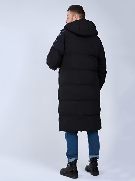 Пуховик KELME Hooded Long Jacket Black