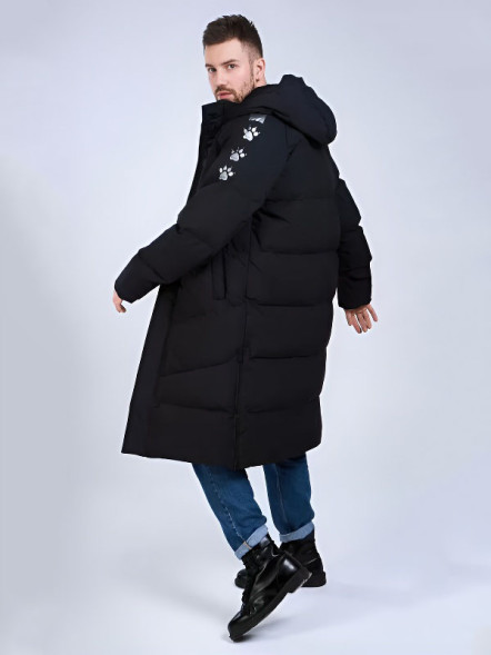 Пуховик KELME Hooded Long Jacket Black