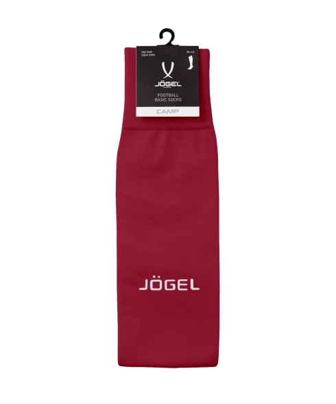 Гетры футбольные JOGEL CAMP BASIC SOCKS, гранатовый/серый/белый