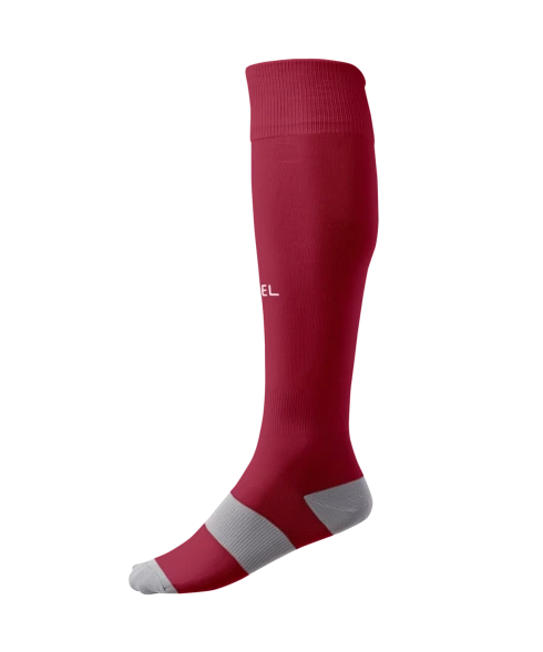 Гетры футбольные JOGEL CAMP BASIC SOCKS, гранатовый/серый/белый