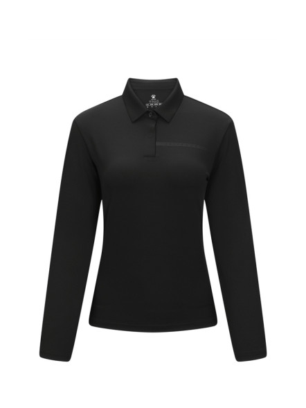 Женский лонгслив KELME Women's Long Sleeve POLO Shirt Black