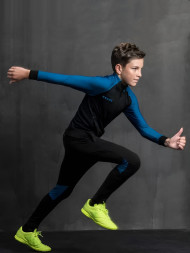 Детская олимпийка KELME Training Jacket Kid (Black/Blue)