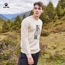 Свитшот KELME Fleece Crew Neck Sweatshirt Beige