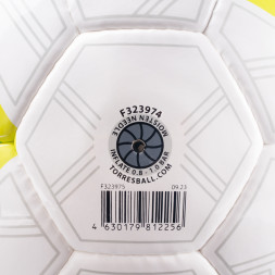 Мяч футб. TORRES Match, F323974,р.4, 32 пан. ПУ, 4 под. слоя, ручн. сшивка, бело-серо-голубой