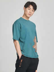 Футболка KELME Round Neck Short Sleeve T-Shirt Teal