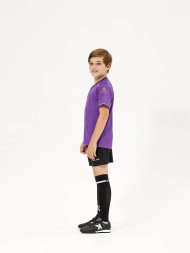 Детская футбольная форма KELME S/S Football Set Kid (Light Purple/Black)