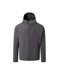 Демисезонная куртка KELME Hooded Fleece-lined Knit Cardigan Dark Grey