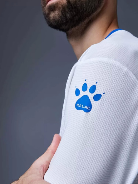 Футбольная форма KELME Short-Sleeved Football Suit (White/Blue)