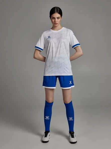 Футбольная форма KELME Short-Sleeved Football Suit (White/Blue)