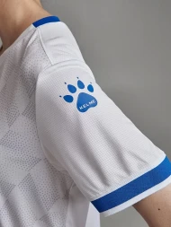 Футбольная форма KELME Short-Sleeved Football Suit (White/Blue)