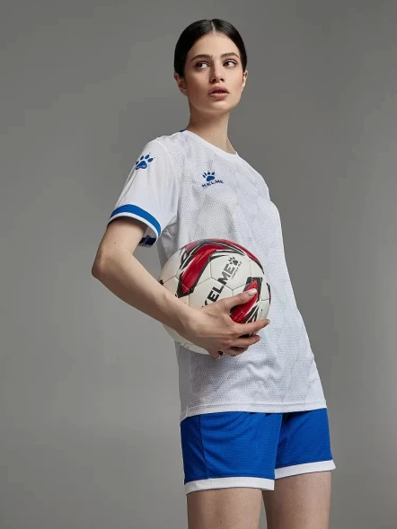 Футбольная форма KELME Short-Sleeved Football Suit (White/Blue)