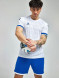 Футбольная форма KELME Short-Sleeved Football Suit (White/Blue)