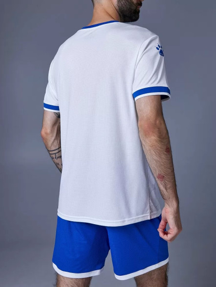 Футбольная форма KELME Short-Sleeved Football Suit (White/Blue)