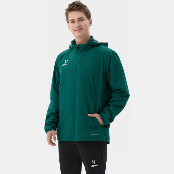 Куртка ветрозащитная JOGEL DIVISION PerFormPROOF Shower Jacket, темно-зеленый
