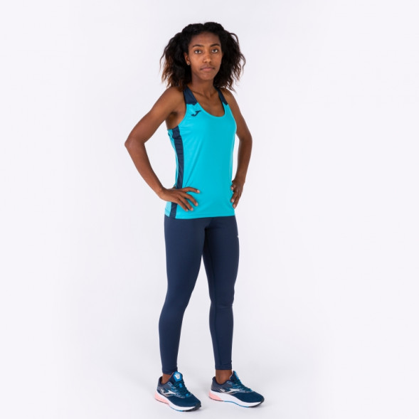 Майка на бретельках RECORD II Ярко бирюзовый