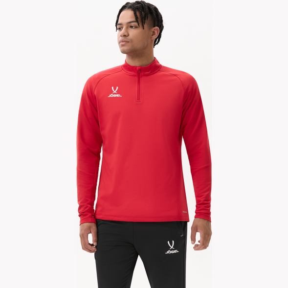 Джемпер тренировочный JOGEL PREMIER PerFormDRY Training 1/4 Zip Fleece Top, красный