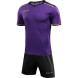 Детская футбольная форма KELME S/S Football Set Kid (Light Purple/Black)