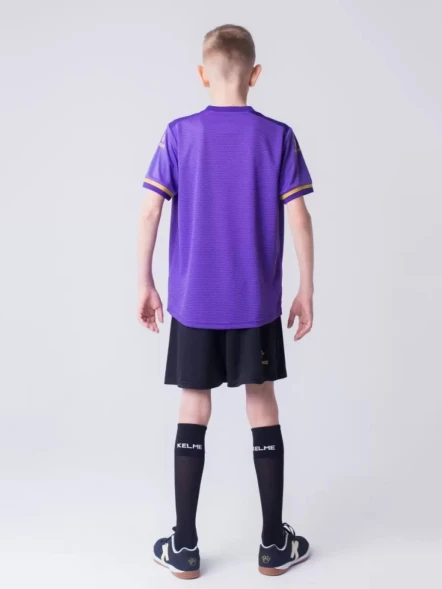 Детская футбольная форма KELME S/S Football Set Kid (Light Purple/Black)