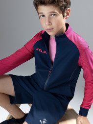 Детская олимпийка KELME Training Jacket Kid (Dark Blue/Pink)