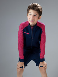 Детская олимпийка KELME Training Jacket Kid (Dark Blue/Pink)