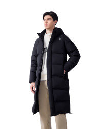 Пуховик KELME Long Down Jacket (Hooded) Black