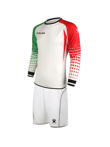 Футбольная вратарская форма KELME Long-Sleeved Football Goalkeeper Suit White