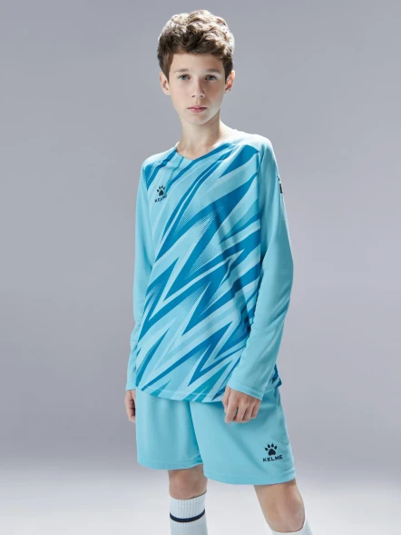 Детская вратарская форма KELME Long Sleeve Goalkeeper Suit Light Blue