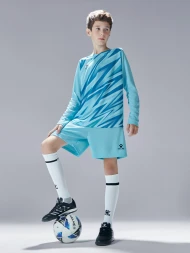 Детская вратарская форма KELME Long Sleeve Goalkeeper Suit Light Blue