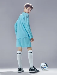 Детская вратарская форма KELME Long Sleeve Goalkeeper Suit Light Blue