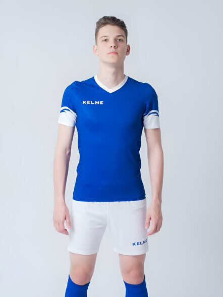 Футбольная форма KELME Short Sleeve Football Set (Blue/White)
