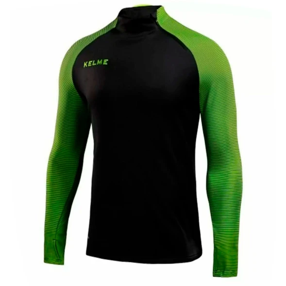 Лонгслив KELME Training Jacket (Black/Green)