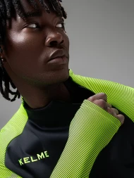 Лонгслив KELME Training Jacket (Black/Green)