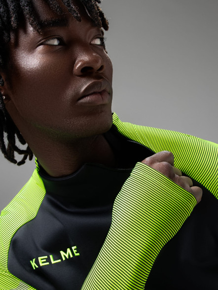 Лонгслив KELME Training Jacket (Black/Green)
