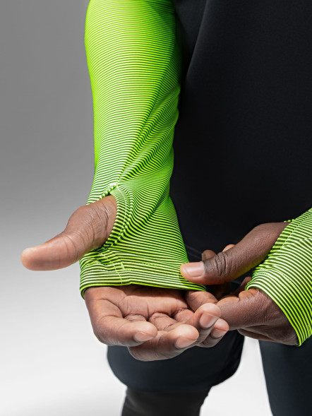 Лонгслив KELME Training Jacket (Black/Green)