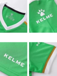 Детская футбольная форма KELME Short Sleeve Football Suit Green