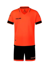 Детская футбольная форма KELME Short Sleeve Football Uniform (Orange/Black)