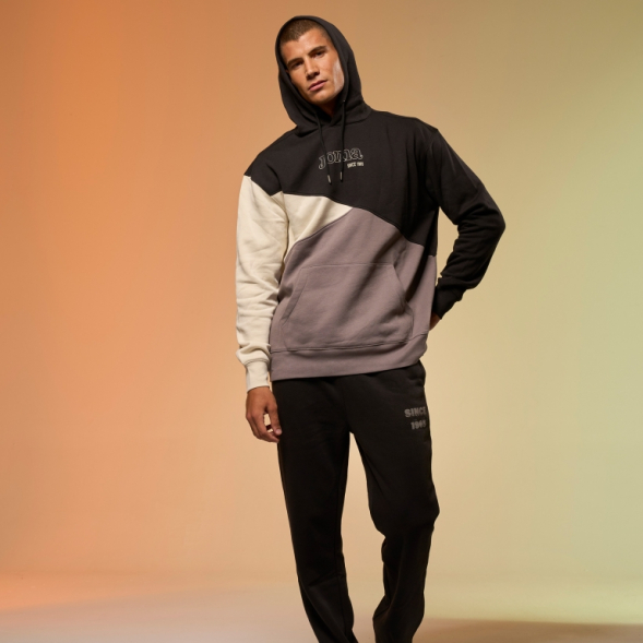 SUDADERA CON CAPUCHA MIMETIC NEGRO