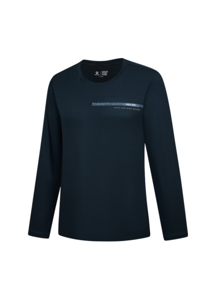 Лонгслив KELME Round Neck Long Sleeve T-shirt Dark Blue