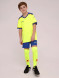 Детская футбольная форма KELME S/S Football Set Kid (Citric/Blue)