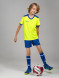 Детская футбольная форма KELME S/S Football Set Kid (Citric/Blue)