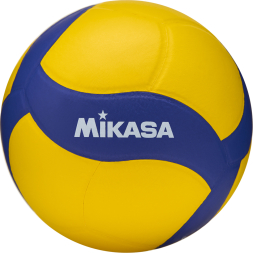 Мяч вол. утяж. MIKASA VT370W, р 5, 18 панелей, синт.кожа (ПУ), вес 370г, клееный, сине-желтый