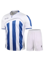 Детская футбольная форма KELME Short Sleeve Football Uniform (White/Blue)