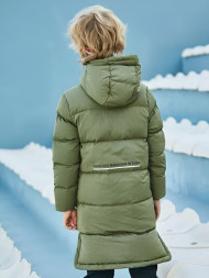 Детский пуховик KELME Boy's Mid-Length Down Jacket Dark Green
