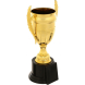 Кубок 179A, наградная фигура, золото, подставка пластик, 23 × 12 × 9 см.