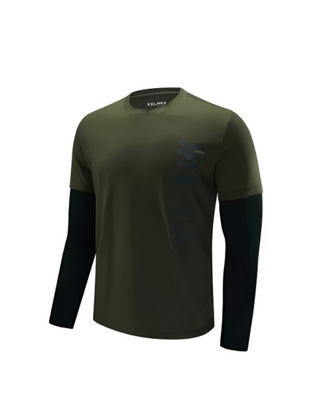 Лонгслив KELME Men's Long Sleeve T-Shirt Dark Green